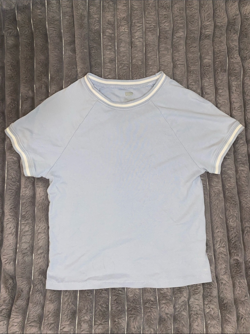 Levi's Light Blue Ringer Tee with White Trim